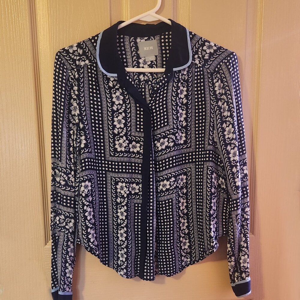 ANTHROPOLOGY Maeve Button Up Shirt - Size 4 Petite